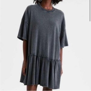 Charcoal Gray American Eagle Babydoll Sweatshirt Dress - Ahh-mazingly Soft NWOT!